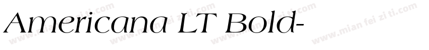 Americana LT Bold字体转换